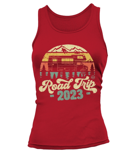 Road Trip 2023 Retro Vintage Camper Tank top Woman