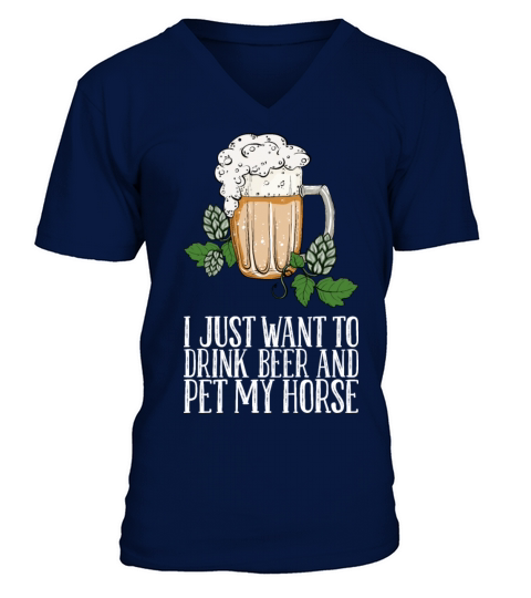 Drink Beer Beer Drinking V-Neck T-shirt