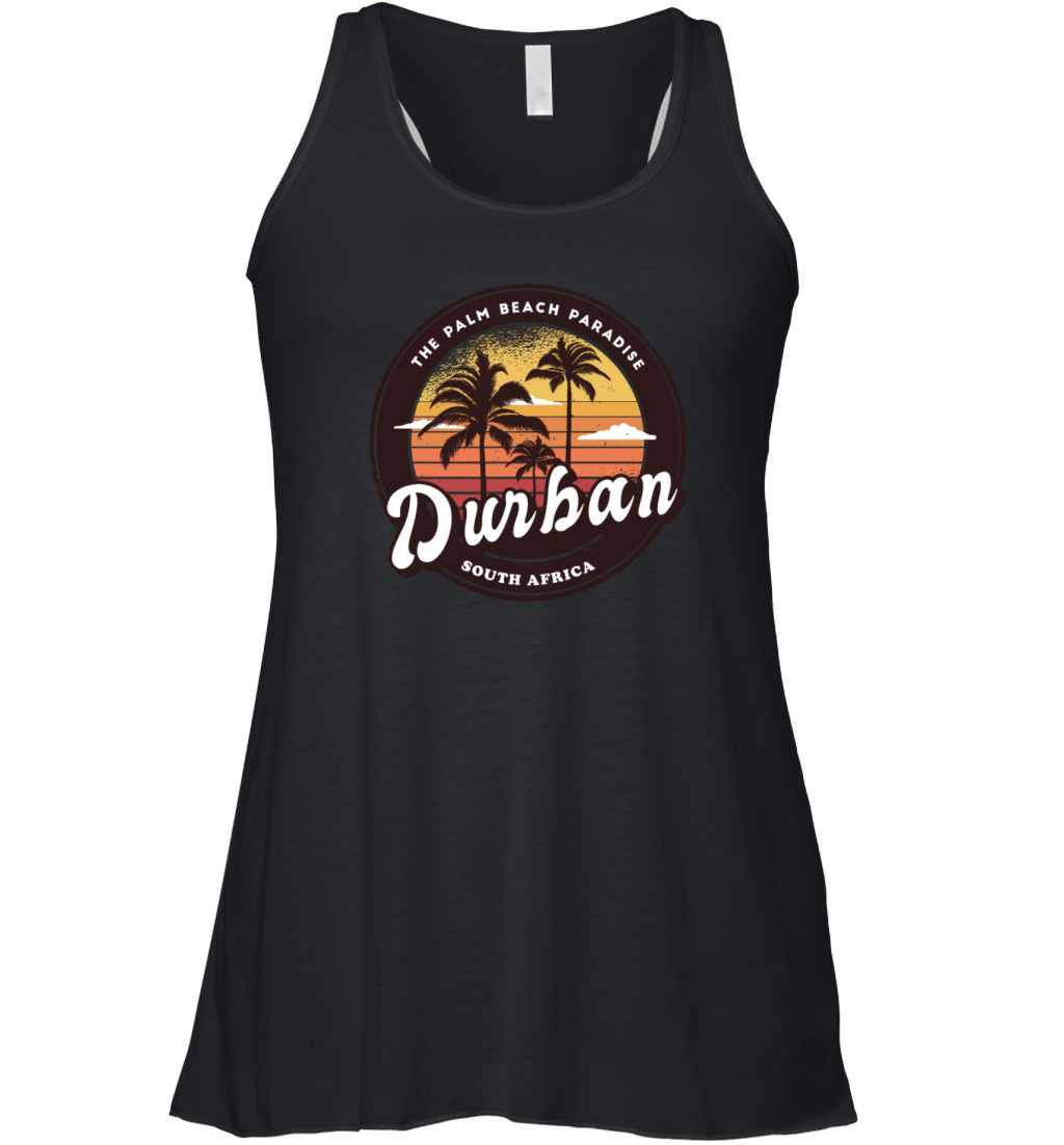 Durban South Africa palm design Women's Flowy Tank Top