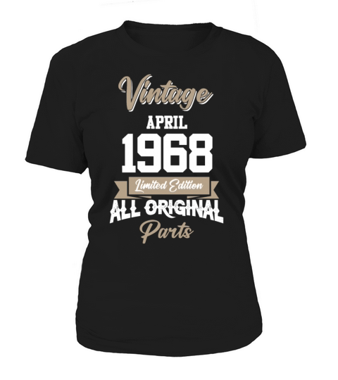 April 1968 Vintage Birthday Present Women's T-Shirt