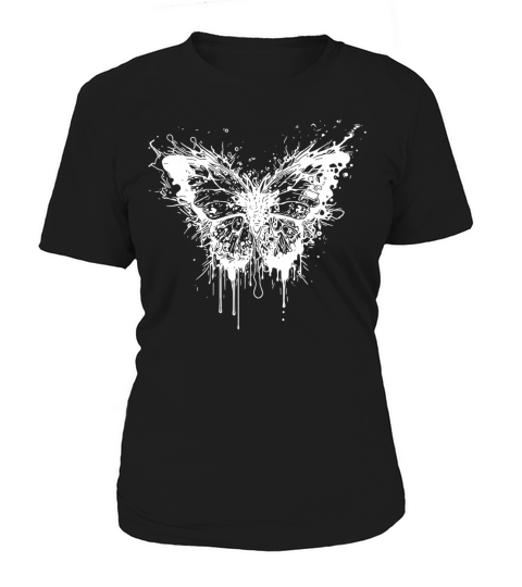 Elegant Vintage Tattoo Style Butterfly Women's T-Shirt