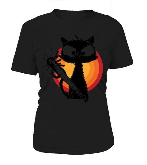 Halloween Retro Cat Vintage Cat Women's T-Shirt