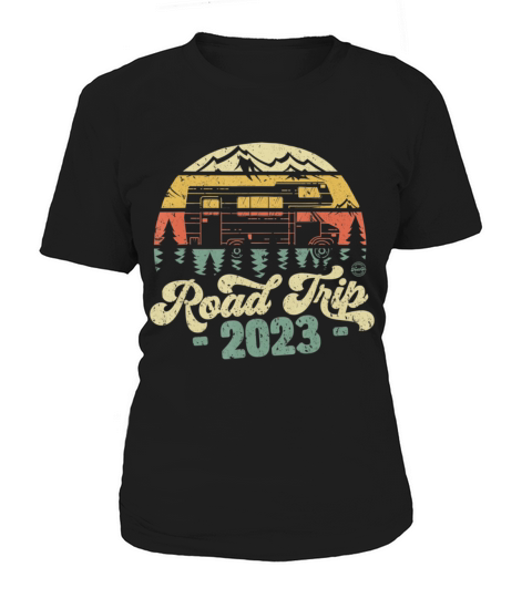 Road Trip 2023 Retro Vintage Camper Women's T-Shirt