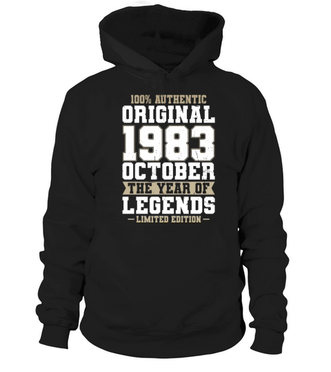 40th birthday october 1983 original 1983 Hoodie Unisex