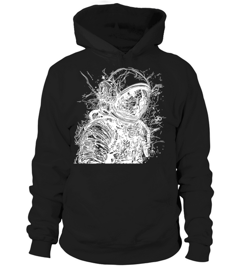 Vintager Astronaut With Helmet Hoodie Unisex