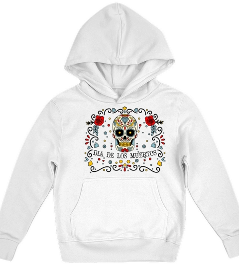 Dia De Los Muertos Day Of Dead Mexican Kids Hoodie