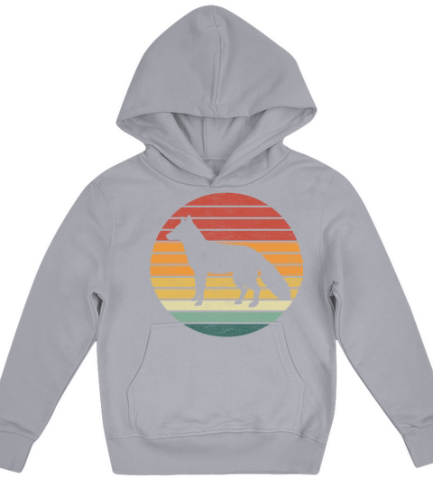 Fox Lover - Vintage Retro Sunset Fox Kids Hoodie