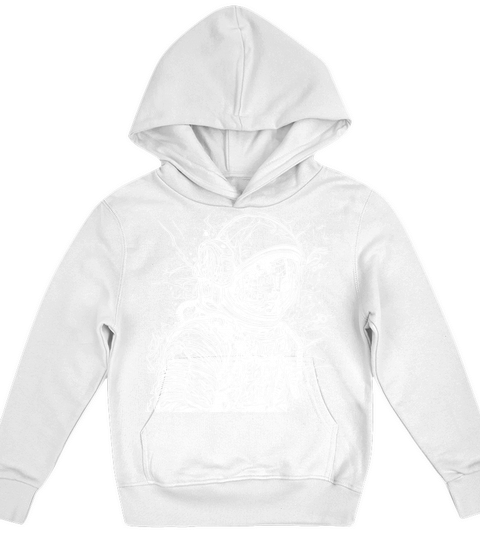 Vintager Astronaut With Helmet Kids Hoodie