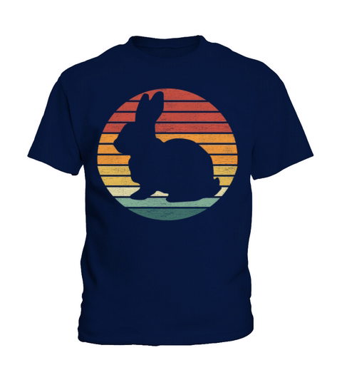 Bunny Lover - Vintage Retro Sunset Bunny Kids T-Shirt
