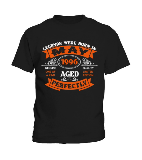 Legends Were Born In May 1996 Birthday Kids T-Shirt