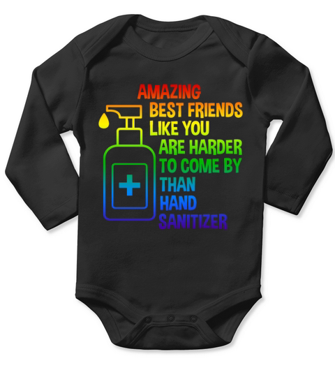 AMAZING BEST FRIENDS LIKE YOU ARE HARDER Long Sleeve Baby One-Piece