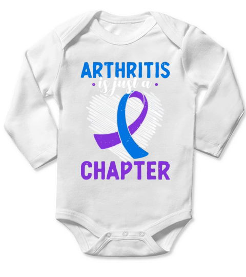 Arthritis Is Just A Chapter Arthritis Awareness Long Sleeve Baby One-Piece