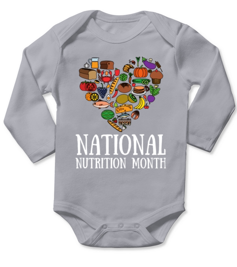 Holistic Nutritionist National Nutrition Month Long Sleeve Baby One-Piece