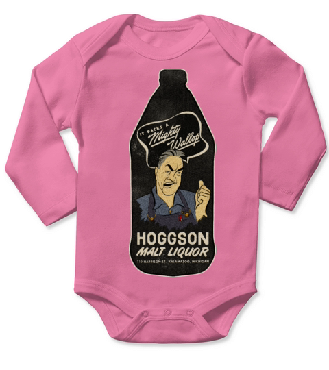 Vintage Michigan Beer Long Sleeve Baby One-Piece