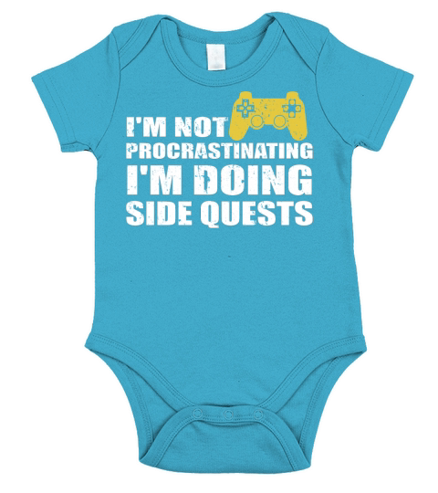 Im Not Procrastinating Im Doing Side Quests Short Sleeve Baby One-Piece