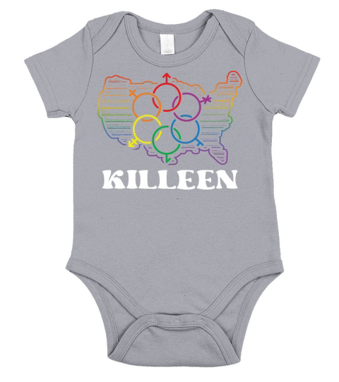 Killeen Pride Month Pride Flag LGBT Community LGBT Short Sleeve Baby One-Piece