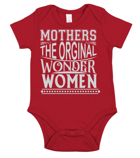 Mothers The Orginal Wonder Women Short Sleeve Baby One-Piece