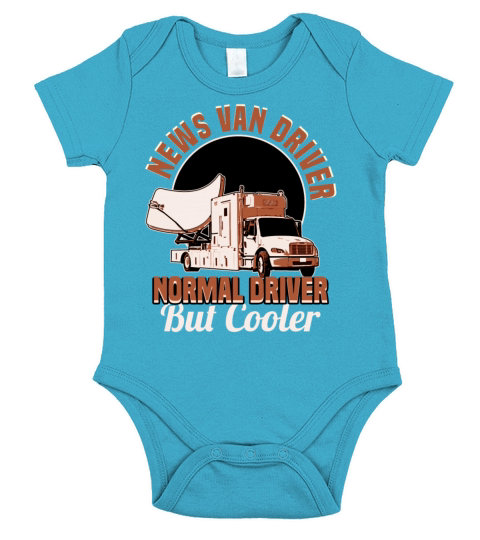 News Van Driver Normal Driver But Cooler Short Sleeve Baby One-Piece