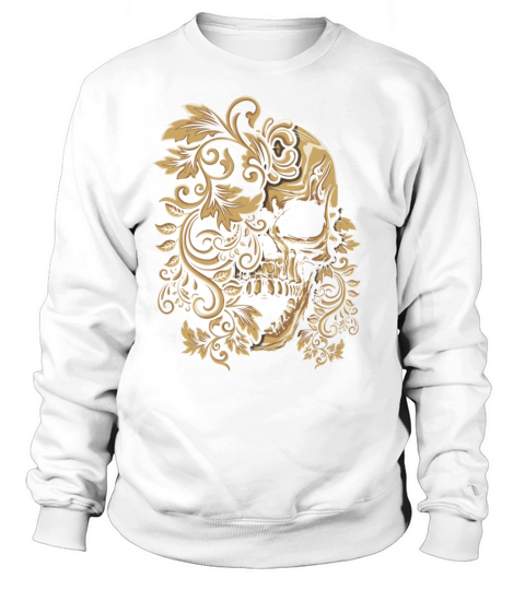 Floral Muertos Day Of Dead Sugar Bone Vintage Sweatshirt Unisex