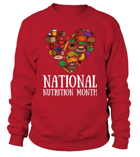 Holistic Nutritionist National Nutrition Month Sweatshirt Unisex