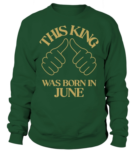 This king was born in June with hands apparel Sweatshirt Unisex