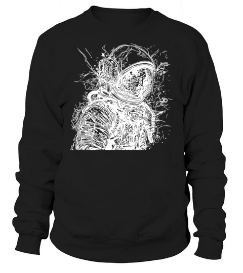 Vintager Astronaut With Helmet Sweatshirt Unisex