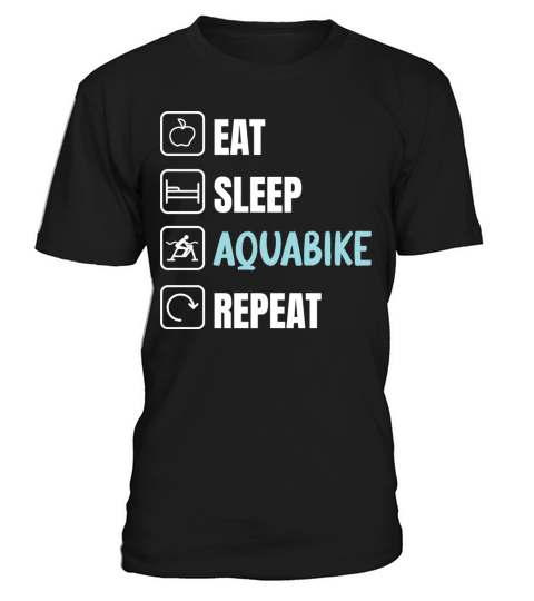 Aquabike Pool Exercise Lover Eat Sleep T-Shirt Unisex