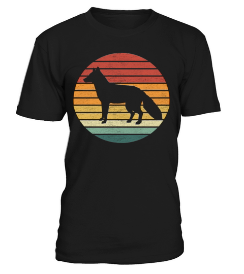 Fox Lover - Vintage Retro Sunset Fox T-Shirt Unisex
