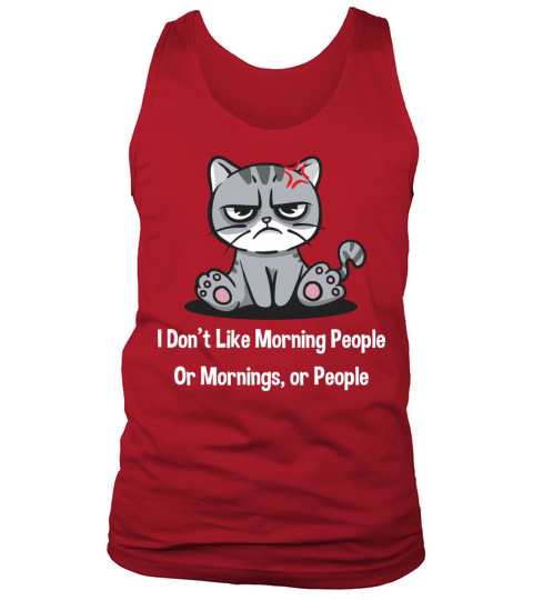 I Dont Like Morning People Funny Introvert Humor A Tank Top Unisex