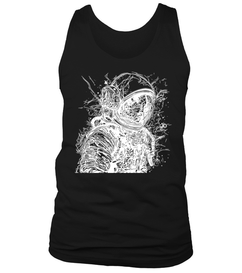 Vintager Astronaut With Helmet Tank Top Unisex