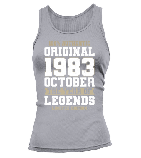 40th birthday october 1983 original 1983 Tank top Woman