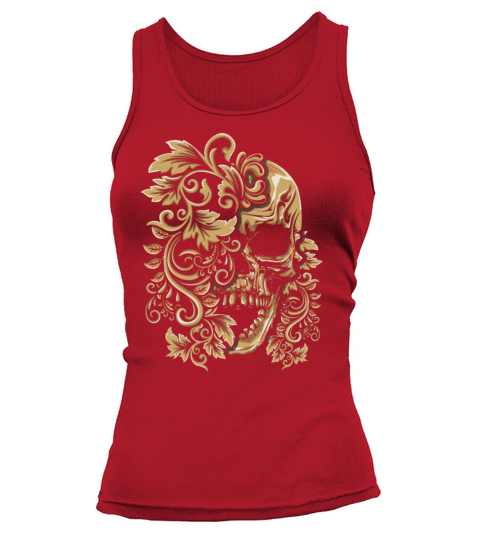 Floral Muertos Day Of Dead Sugar Bone Vintage Tank top Woman