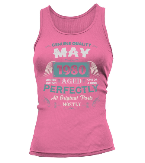 May 1980 Vintage Birthday Present Tank top Woman