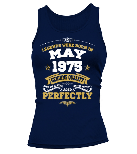 Vintage Aged To Perfection May 1975 Tank top Woman