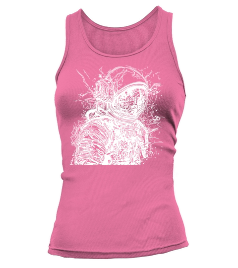 Vintager Astronaut With Helmet Tank top Woman