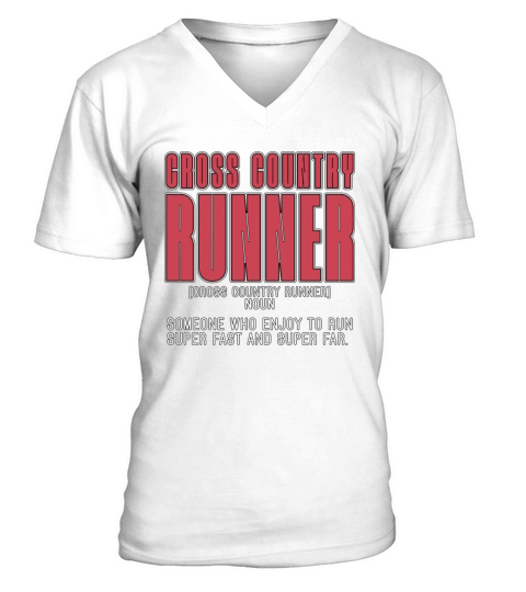 Cross Country Runner Someone Who Enjoys XC Running V-Neck T-shirt