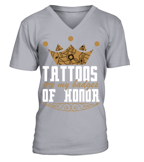 Motivational Badges Of Tattoos Quote V-Neck T-shirt