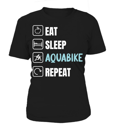 Aquabike Pool Exercise Lover Eat Sleep Women's T-Shirt