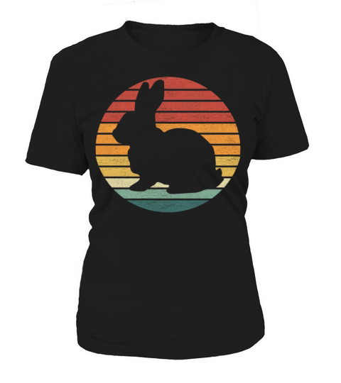 Bunny Lover - Vintage Retro Sunset Bunny Women's T-Shirt
