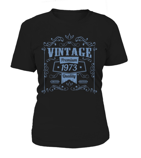 Vintage 1973 birthday ornaments old school Women's T-Shirt