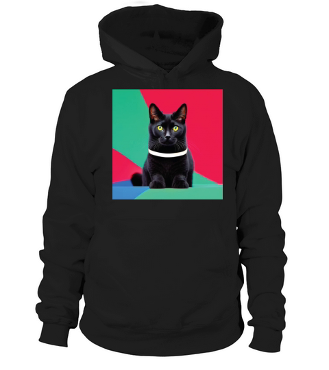 cat daddy black cat vintage eighties style Hoodie Unisex