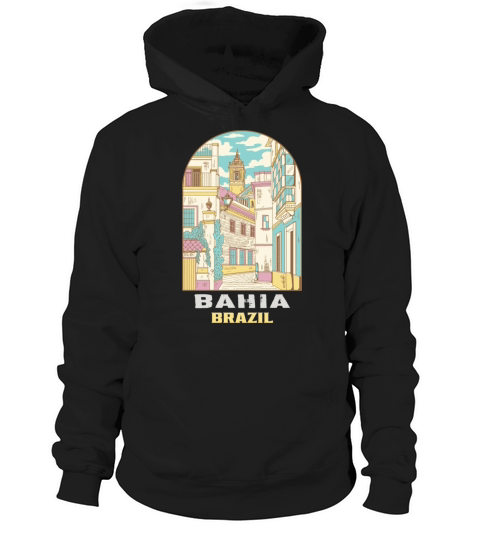 Salvador Bahia Brazil Vintage Landscape Hoodie Unisex