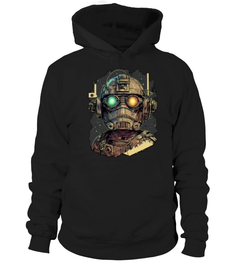 vintage robot Hoodie Unisex