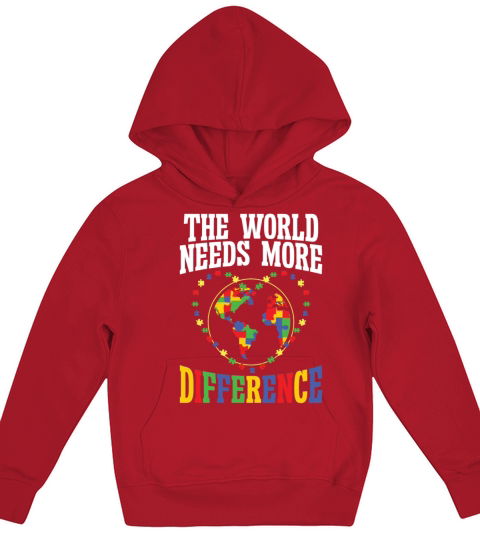 Autism world needs difference autism awareness Kids Hoodie