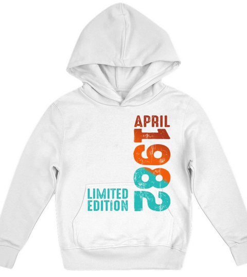 Since April 1982 Year 1982 Retro Vintage 1982 Kids Hoodie