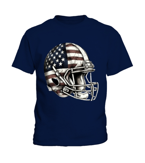 Football USA American Flag Vintage Gift Kids T-Shirt