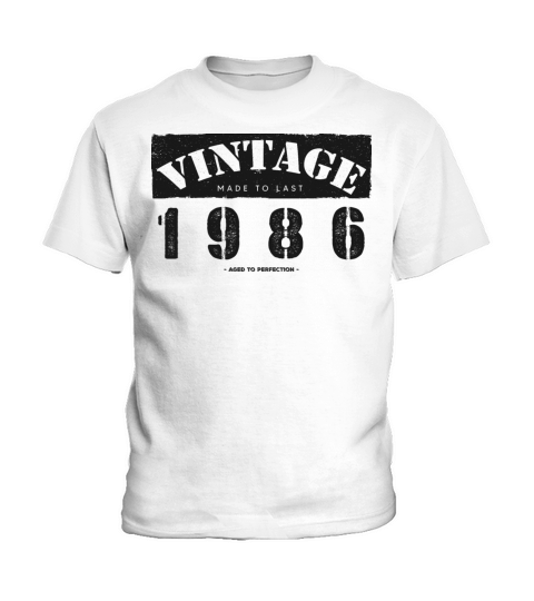 Vintage Classic 1986 37th Birthday - 37 Years Old Kids T-Shirt