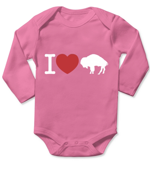 I Love Buffalo idea - Vintage Buffalo idea with Bi Long Sleeve Baby One-Piece