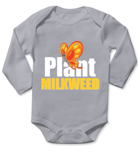 Plant Milkweed Butterfly Lepidopterist Long Sleeve Baby One-Piece