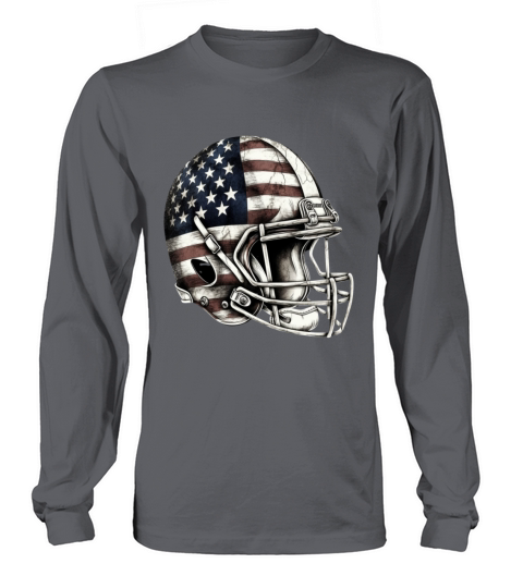 Football USA American Flag Vintage Gift Long sleeved Unisex